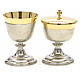 Chalice and Ciborium in brass, two colors finishing s1
