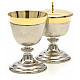 Chalice and Ciborium in brass, two colors finishing s4