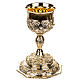 Chalice in brass, The Four Evangelists, 28 cm s2