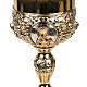 Chalice in brass, The Four Evangelists, 28 cm s7