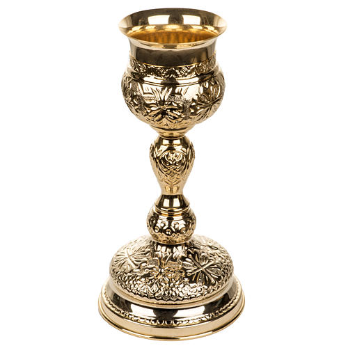 Decorated Chalice made of golden brass 1