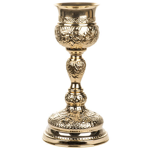 Decorated Chalice made of golden brass 5