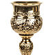 Decorated Chalice made of golden brass s3