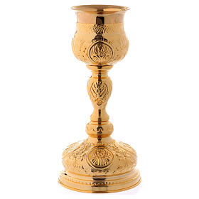 Chalice in golden brass, The Four Evangelists