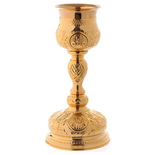 Chalice in golden brass, The Four Evangelists 1