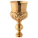 Chalice Molina in Golden brass, Jesus Joseph and Mary s2