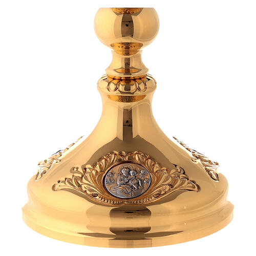 Chalice Molina in Golden brass, Jesus Joseph and Mary 4
