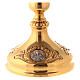 Chalice Molina in Golden brass, Jesus Joseph and Mary s6