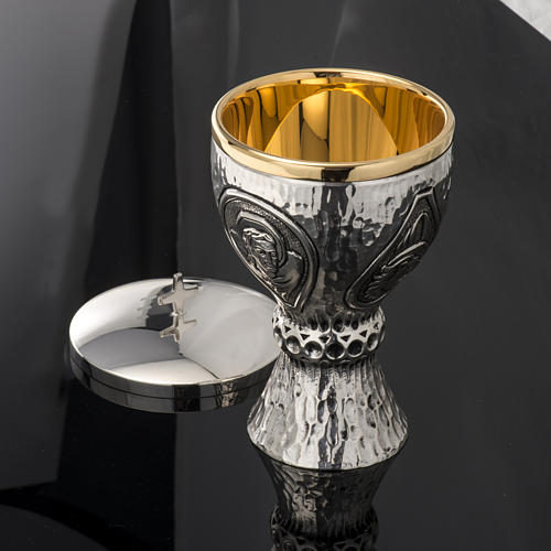 Chalice and Ciborium Molina in brass, Four Evangelists 10