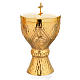 Calice et ciboire Molina laiton doré 4 évangélistes s2