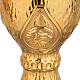 Calice et ciboire Molina laiton doré 4 évangélistes s4