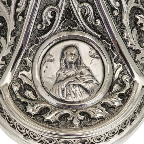 Ciborium Molina in silvered brass, Mary Jesus and Joseph 5