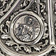 Ciborium Molina in silvered brass, Mary Jesus and Joseph s3