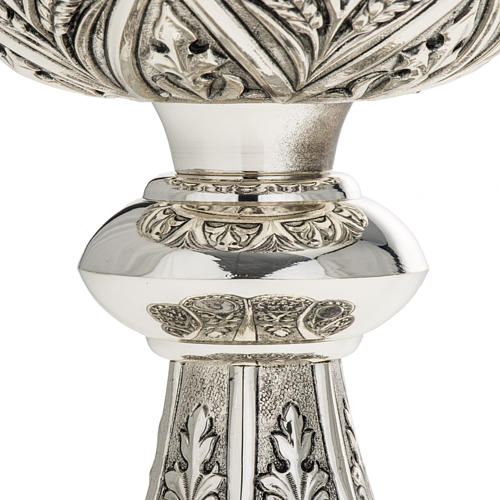 Ciborium Molina in silvered brass, Mary Jesus and Joseph 6