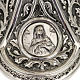 Ciborium Molina in silvered brass, Mary Jesus and Joseph s5