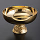 Chalice, ciborium and paten with grapes in gold-plated brass s9