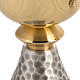 Chalice and ciborium, with silver and gold plating, hammered fin s3
