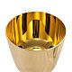 Cálice píxide latão liso copa cálice banho ouro 24K s5