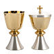 Chalice and ciborium, with 24K gold plating, polished brass s4