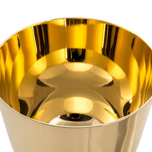 Chalice and ciborium in brass, polished finish 4