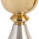 Chalice and ciborium in brass, polished finish s2
