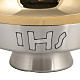 Paten in brass, 24K gold plating, polished finish and IHS symbol s2