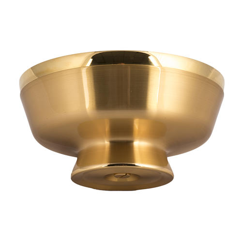 Paten in gold plated brass, satin finish 14cm diam. 3