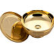 Ciborium in gold-plated brass, low with satin finish s3