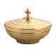 Ciborium in gold-plated brass, low and burnished s1