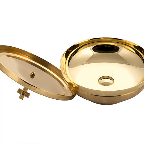 Ciborium in gold-plated brass, low and burnished 3