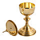 Chalice and ciborium in gold-plated brass, polished finish s8