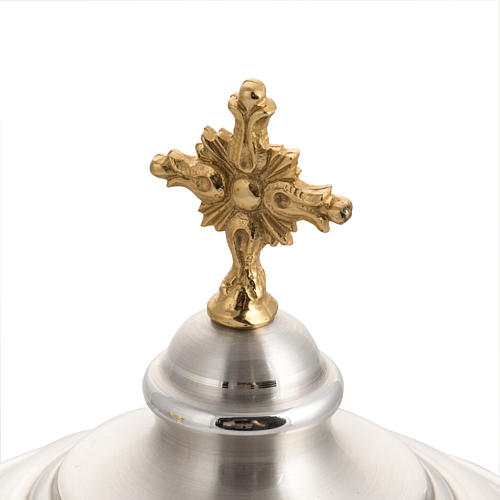 Chalice and ciborium in silver brass, with gold plated cup 7