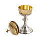 Chalice and ciborium in silver brass, with gold plated cup s8