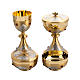 Chalice, ciborium, paten and bowl paten, chiselled with stones s1