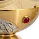 Chalice, ciborium, paten and bowl paten, chiselled with stones s11