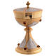 Chalice, ciborium, paten and bowl paten, chiselled with stones s11