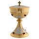 Chalice, ciborium, paten and bowl paten, chiselled with stones s4