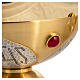Chalice, ciborium, paten and bowl paten, chiselled with stones s12