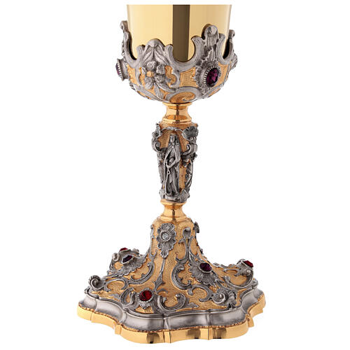 Chalice and paten, bi-coloured with stones 6