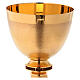 Chalice in gold-plated knurled brass s2