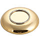 Paten in gpld-plated, knurled brass with silver ring s2