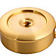 Paten with cover in satin brass s5