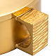 Paten with cover in satin brass s6