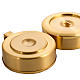 Paten with cover in satin brass s7