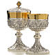 Chalice and Ciborium in brass mod. 12 Apostoles, hand chiselled s2