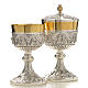 Chalice and Ciborium in brass mod. 12 Apostoles, hand chiselled s3