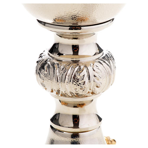 Chalice and Ciborium, silver plated with golden putti 8