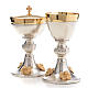 Chalice and Ciborium, silver plated with golden putti s2