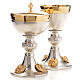 Chalice and Ciborium, silver plated with golden putti s4