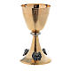 Chalice and Ciborium in gold-plated brass with silver putti s2